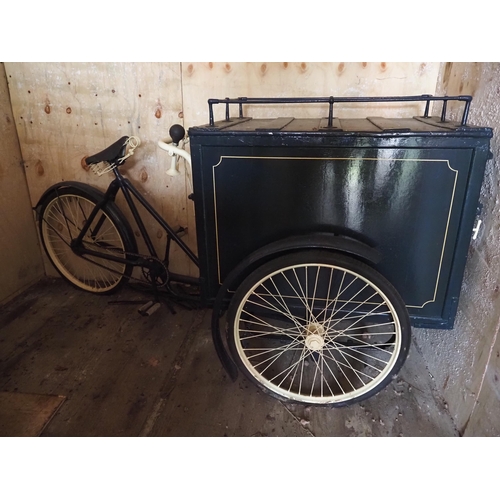 60 - Vintage 3 wheel ice cream tricycle