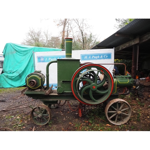 101 - Blackstone open crank hot bulb oil engine on 4 wheel trolley. S/n 149779. Was running when stored. F... 