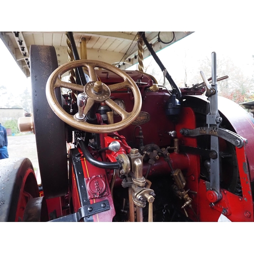 123 - Garrett 1919 4hp Showmans steam tractor originally known as the 