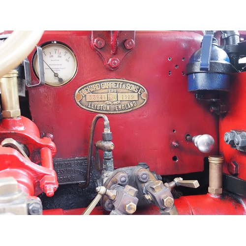 123 - Garrett 1919 4hp Showmans steam tractor originally known as the 