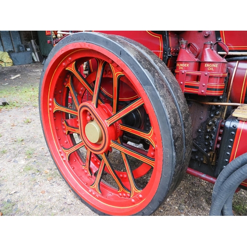 123 - Garrett 1919 4hp Showmans steam tractor originally known as the 