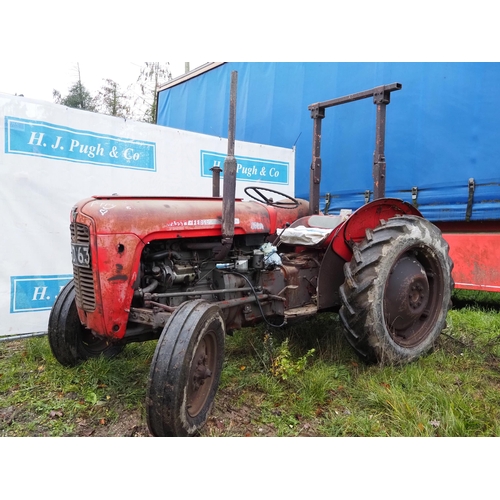 478 - Massey Ferguson 35X tractor. 1963. Runs and drives. S/n MY326985. Fitted with 3 cylinder engine. Sho... 