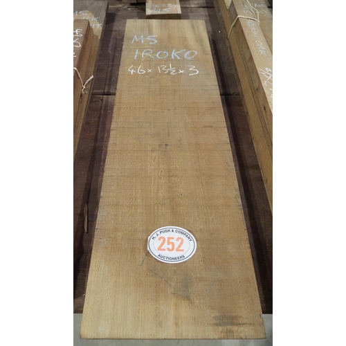 252 - Iroko 46x13½x3