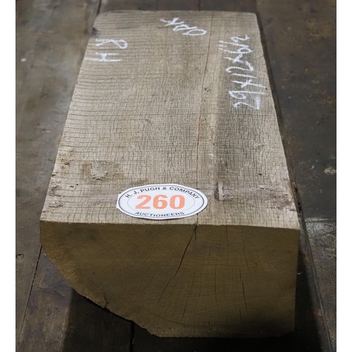 260 - Oak block 29x12x6½