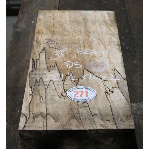 271 - Spalted Beech 31x15x4