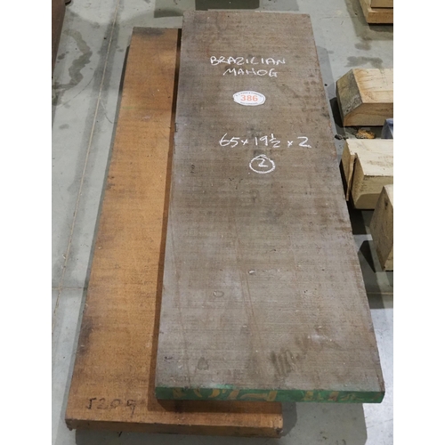 386 - Brazilian Mahogany 65x19½x2