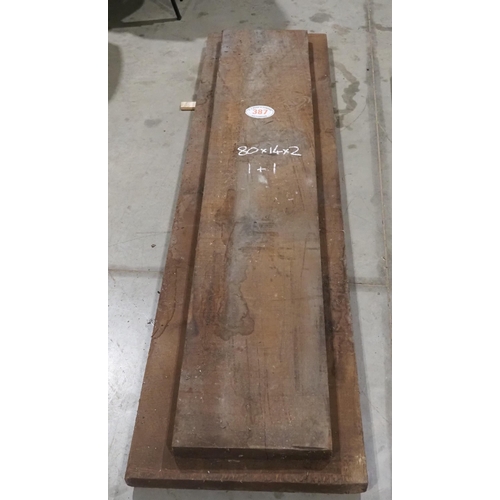 387 - Brazilian Mahogany 80x14x2