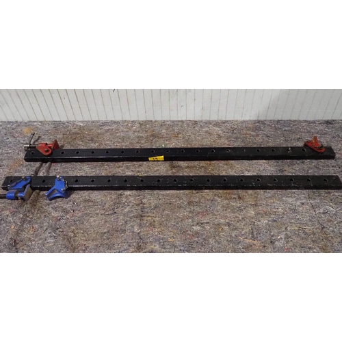 593 - Sash clamps, loose head, steel bar 42