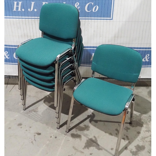 600 - Chrome and green chairs - 6