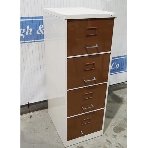 616 - 4 Drawer steel filing cabinet