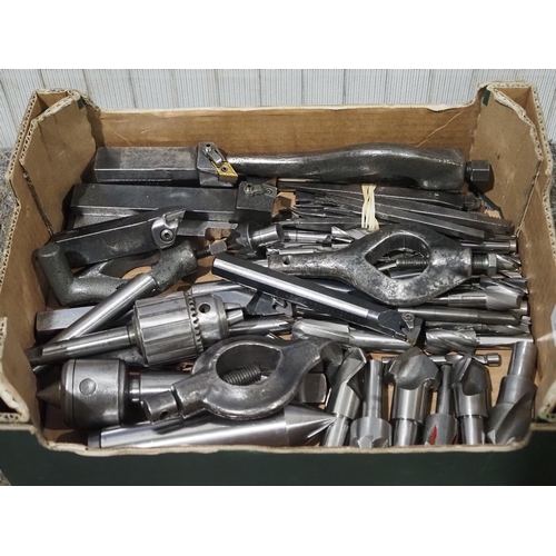 654 - Box of engineering tools