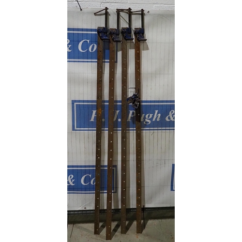 668 - Record sash clamps 6ft - 4