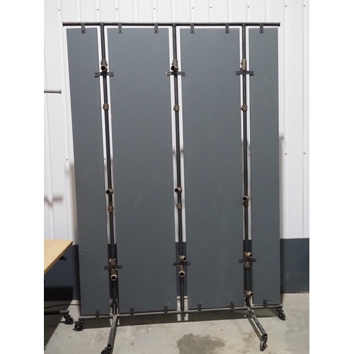 696 - Room dividers on casters 7ft