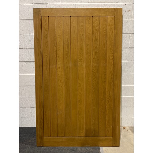 293 - Oak garage door 88”x54 1/2” unused