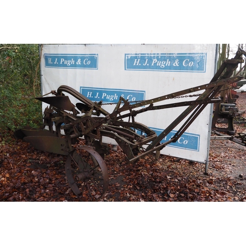 202 - International trailed 3 furrow plough, 80% complete