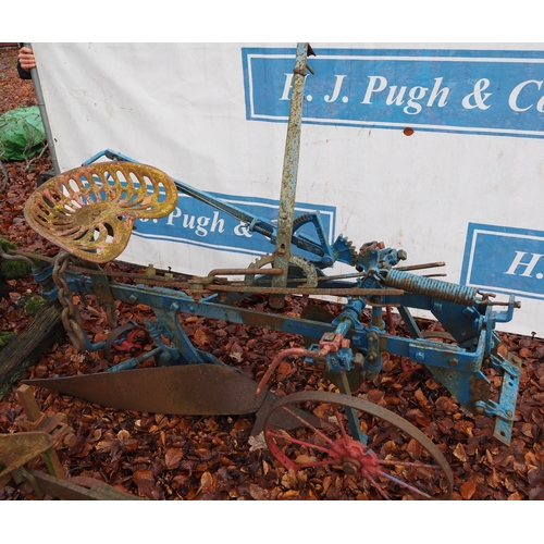 238 - Trailed single furrow plough fitted with Bamford cast iron seat