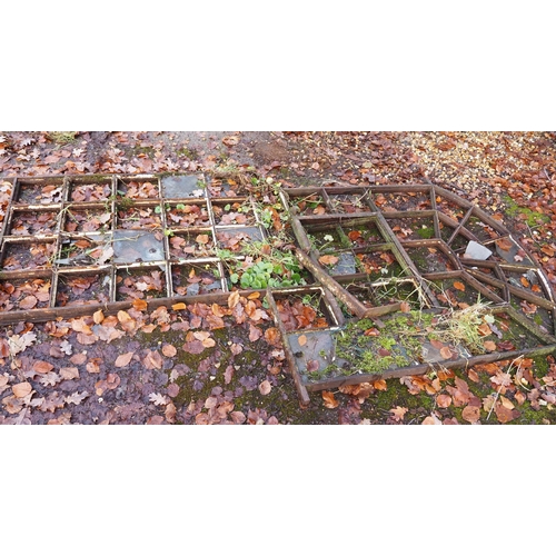 379 - Cast iron window frames