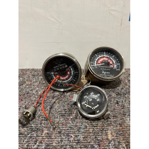 2497 - Ferguson tachometers - 2 & temperature gauge