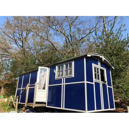 124 - Showmans living wagon based on bale trailer chassis
The wagon is fully insulated, numerous 240v powe... 