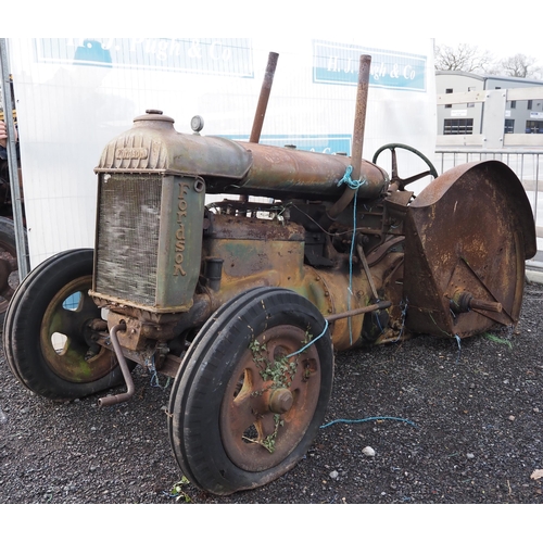 1458 - Fordson Standard tractor. Petrol paraffin, spares or repair