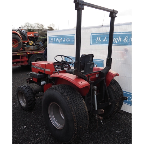 2008 - Massey Ferguson 1020 4wd compact tractor. Runs and drives. Showing 2484 hours. New front tyres.  S/n... 
