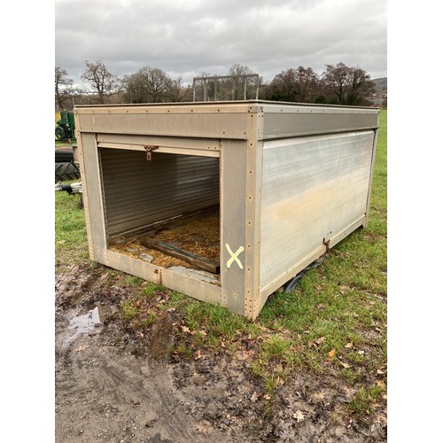 2151 - Galvanised van body / storage unit 9x7ft