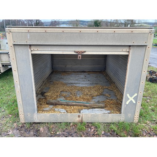 2151 - Galvanised van body / storage unit 9x7ft