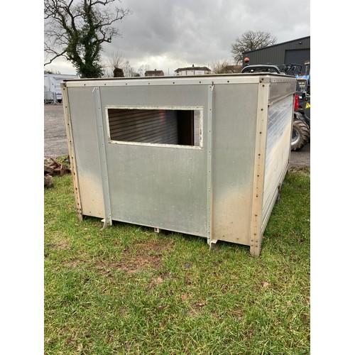 2151 - Galvanised van body / storage unit 9x7ft