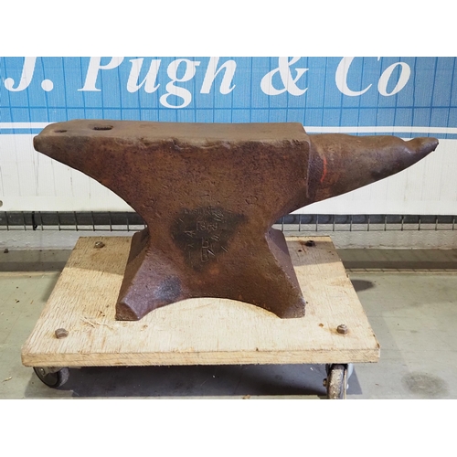 Large Anvil 1859 with stamp of crown jewels 2ft