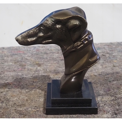 652 - Cast iron greyhound head -  5