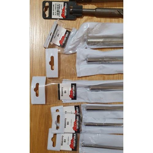 610 - 125 Assorted SDS masonry drill bits and HSS drill bits, assorted sizes