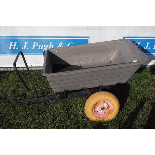 126 - Large trailed tipping wheelbarrow