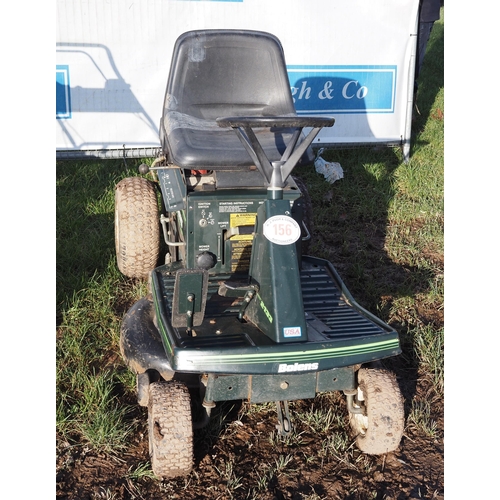 156 - Bolens mulching ride on mower. 30