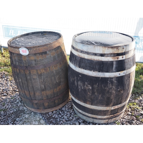 169 - Wooden cider barrels - 2