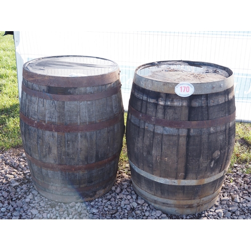 170 - Wooden cider barrels - 2