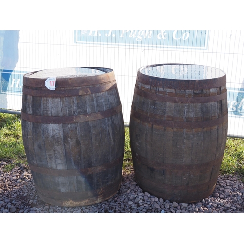 173 - Wooden cider barrels - 2