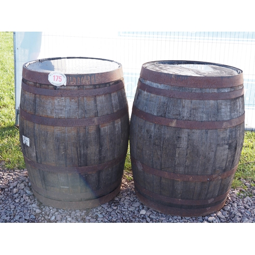 175 - Wooden cider barrels - 2