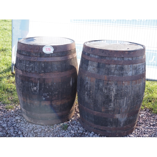 176 - Wooden cider barrels - 2