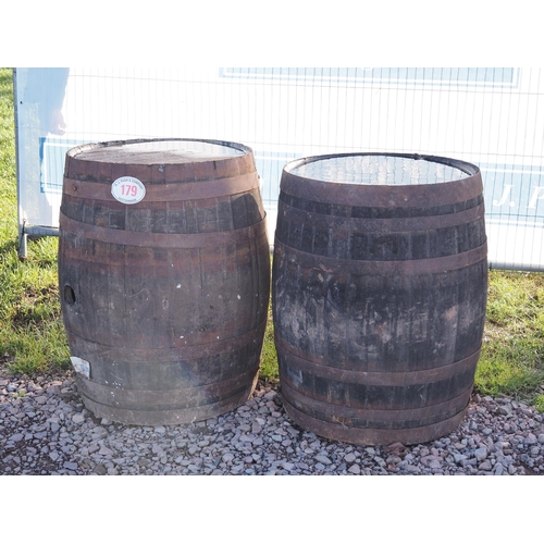 179 - Wooden cider barrels - 2