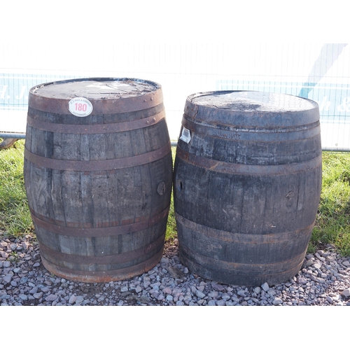 180 - Wooden cider barrels - 2