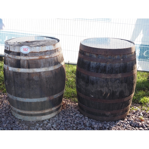 182 - Wooden cider barrels - 2