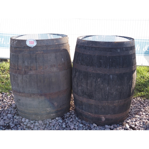 188 - Wooden cider barrels - 2