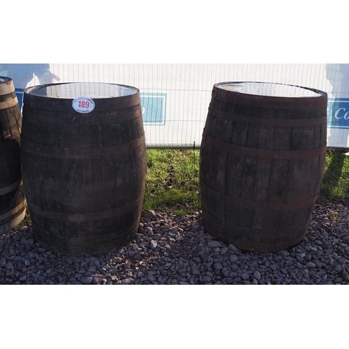 189 - Wooden cider barrels - 2