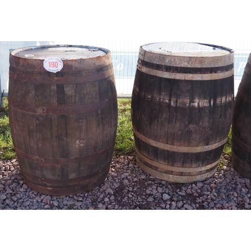 190 - Wooden cider barrels - 2