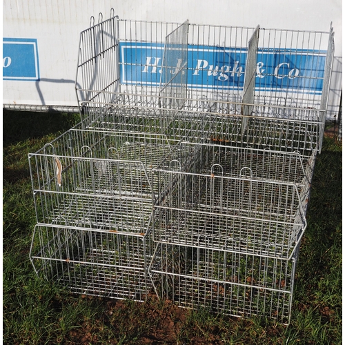 222 - Quantity of galvanised racking