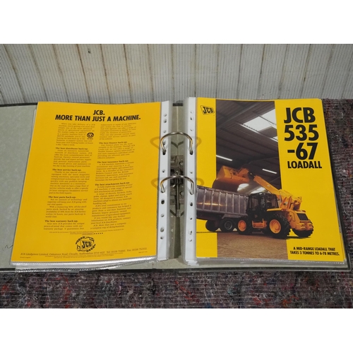 548 - JCB brochures to include loadalls, sprayers and fast track