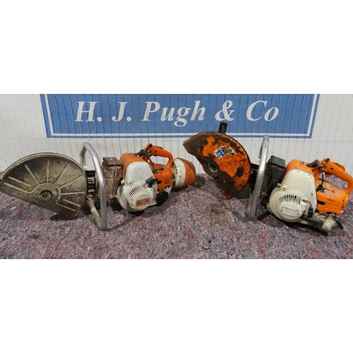 565 - 2 Stihl disc cutters TS 350 and 1 other