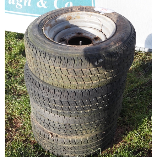 75 - Ifor Williams trailer wheels and tyres - 4