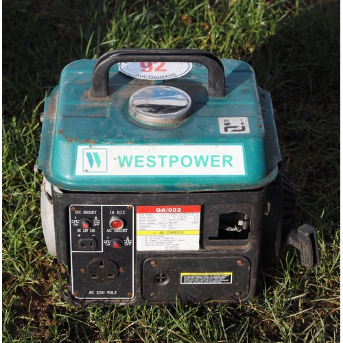 92 - Westpoint generator