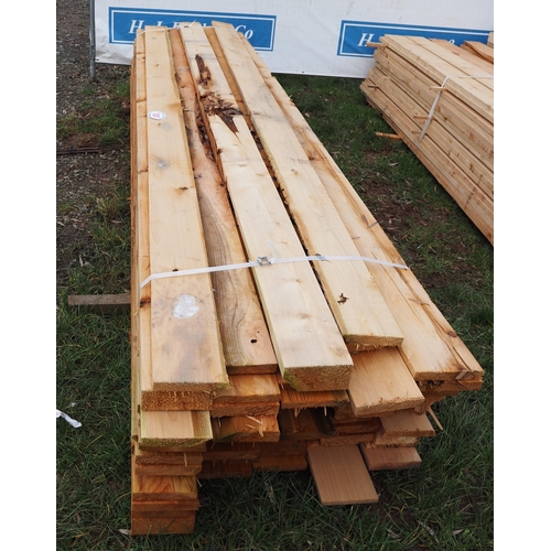1001 - Mixed Larch boards, average 3.6m x 160 - 70